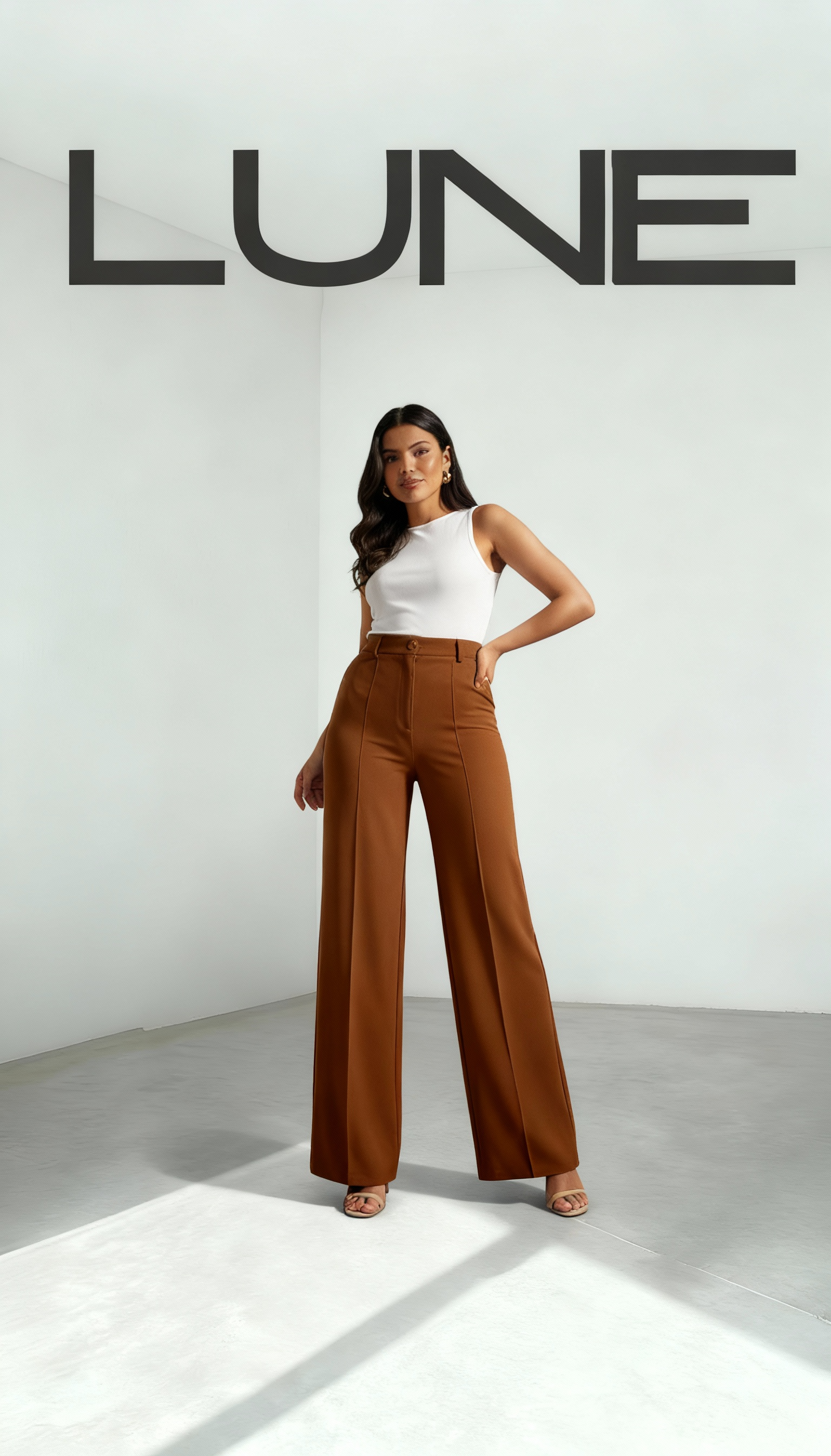 Pantalon Taille haute large - Ma boutique