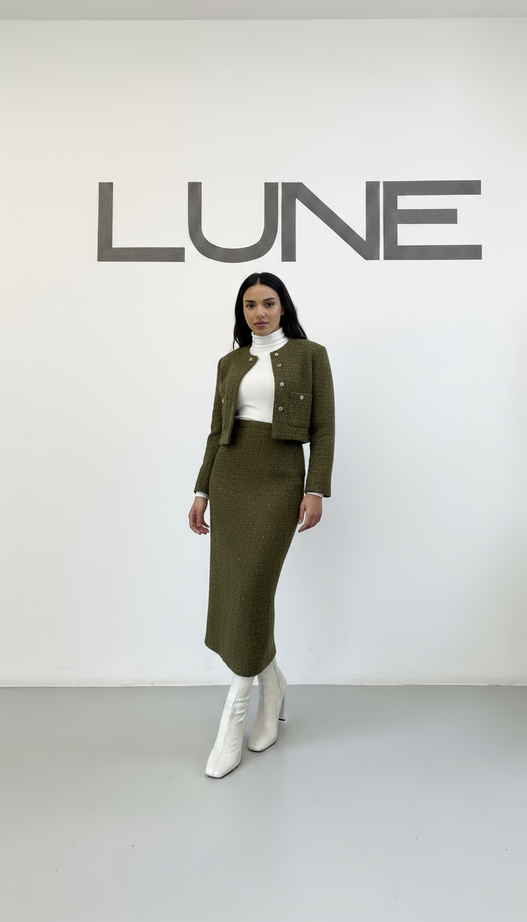 Ensemble tweed veste et jupe - Ma boutique