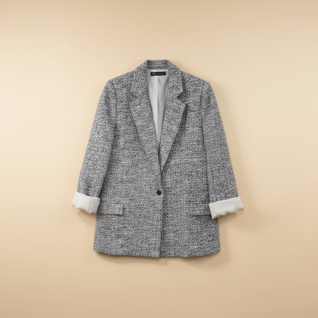 Veste Tailleur Longue — Texturée - Lune La Boutique