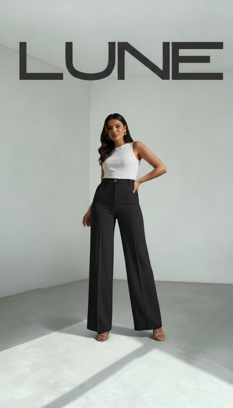 Pantalon Taille haute large - Ma boutique