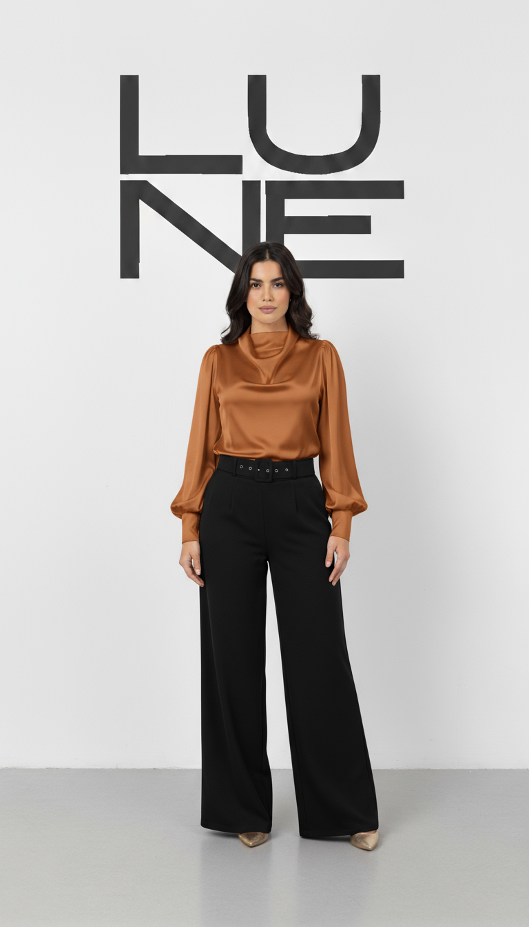 Chemisier en satin - Ma boutique