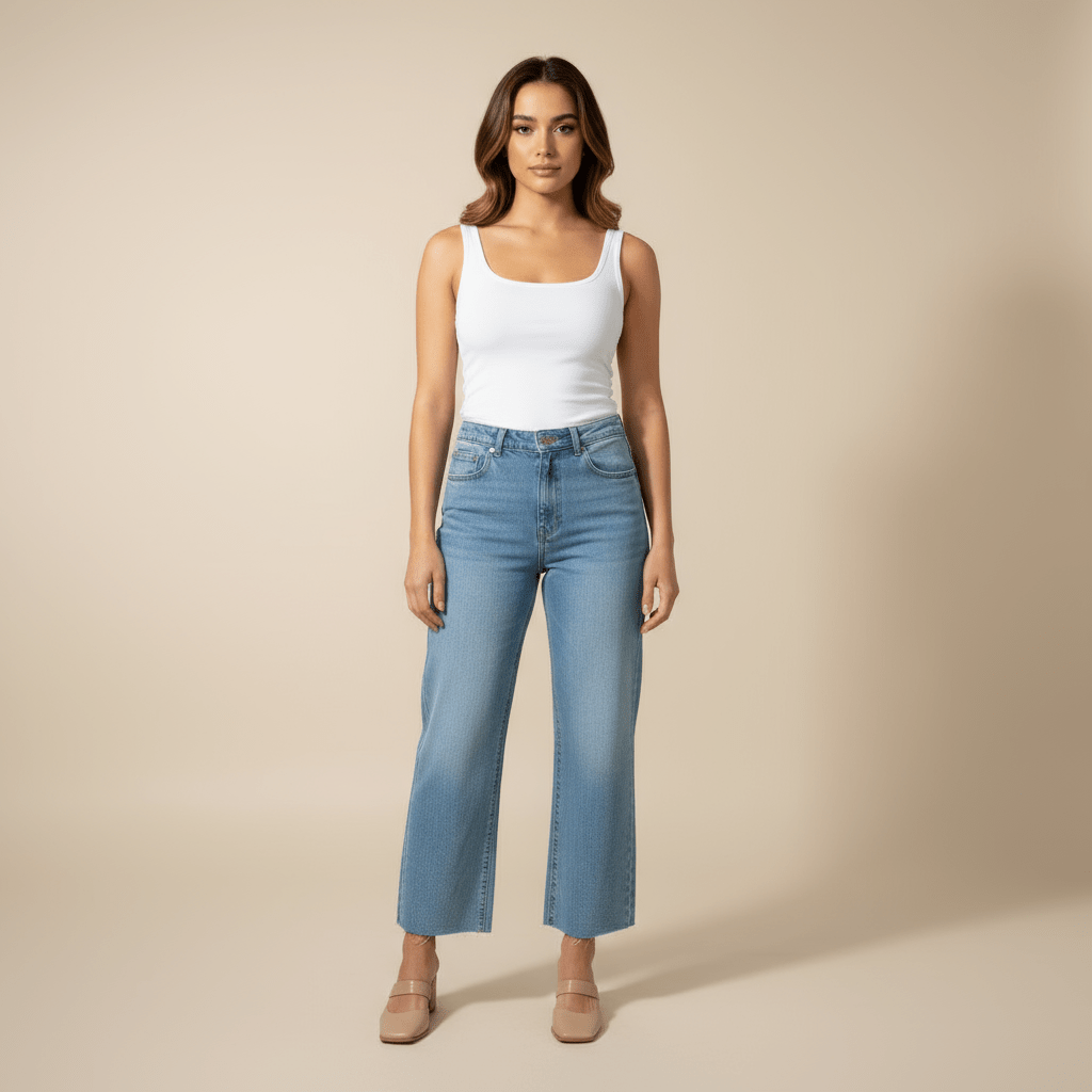 Jeans « Lune Straight Cut » coupe droite moderne - Lune La Boutique