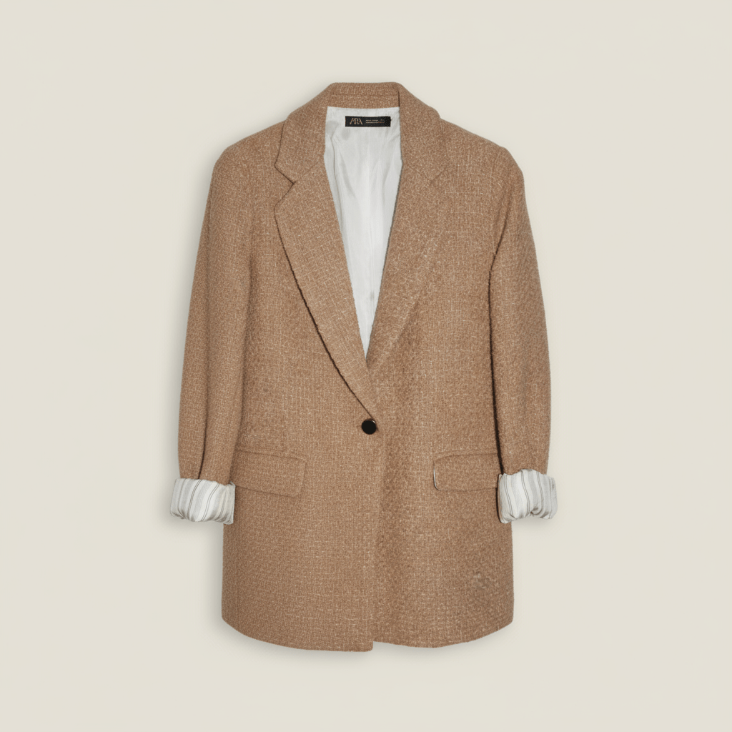 Veste Tailleur Longue — Texturée - Lune La Boutique